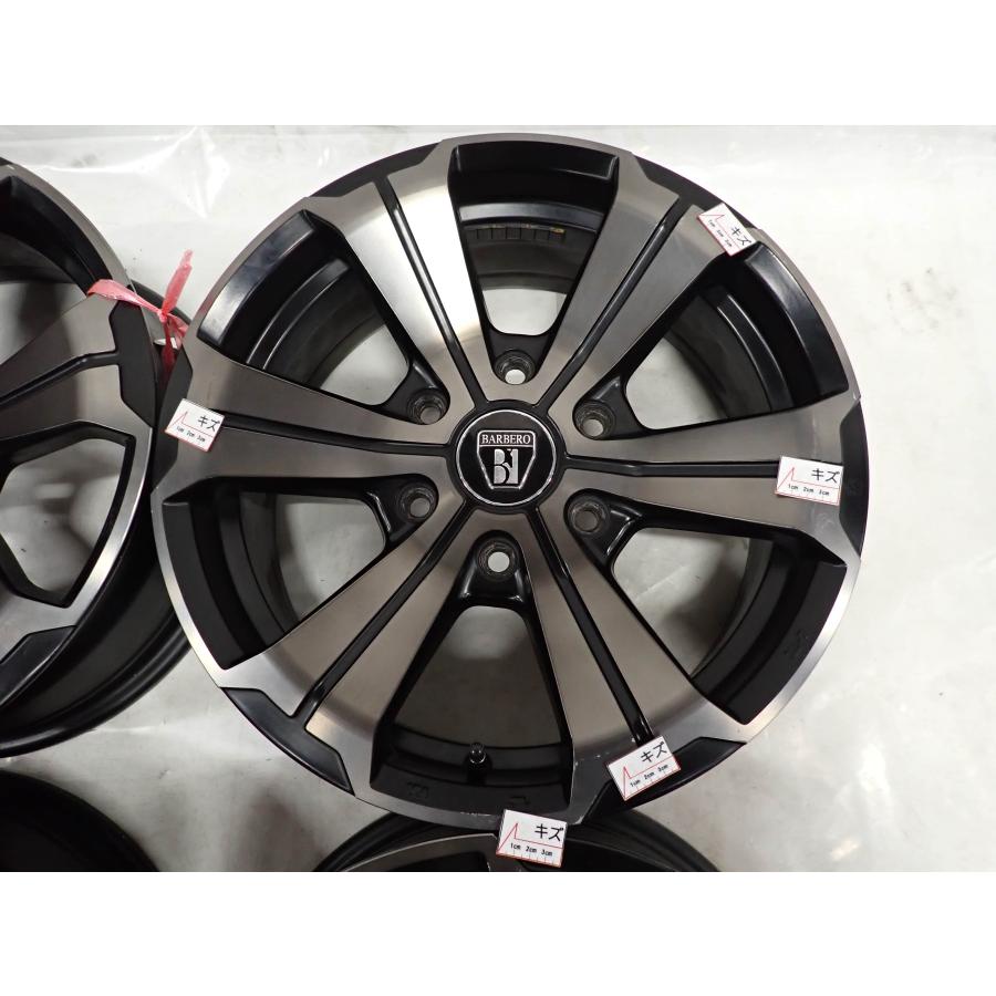 4本SET 会社宛送料無料 17×6.5J クリムソン BARBERO アーバングランデ アルミ 6穴 PCD 139.7mm +38 ハブ径106mm ハイエース 特価 NO,F3546の画像
