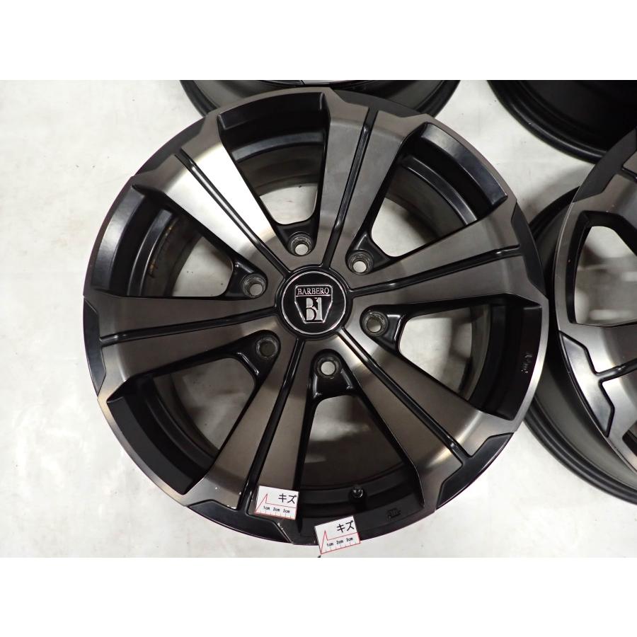 4本SET 会社宛送料無料 17×6.5J クリムソン BARBERO アーバングランデ アルミ 6穴 PCD 139.7mm +38 ハブ径106mm ハイエース 特価 NO,F3546の画像