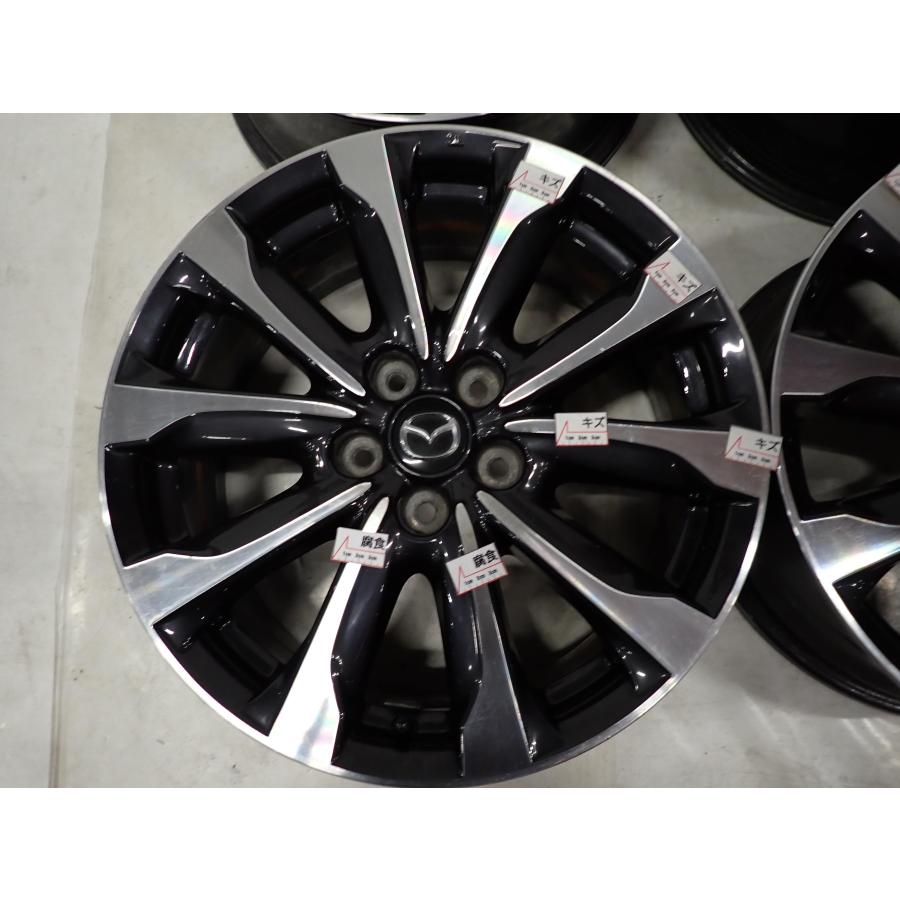 4本 会社宛 送料無料 18×7J マツダ CX-3 DK5FW 純正 ブラポリ アルミ ホイール 5穴 PCD 114.3mm +50 ハブ径67mm 店頭交換OK 特価 NO,F3569の画像