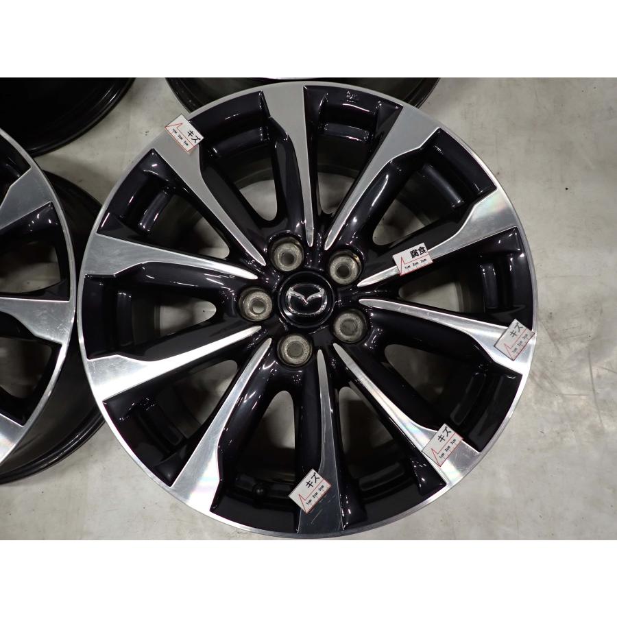 4本 会社宛 送料無料 18×7J マツダ CX-3 DK5FW 純正 ブラポリ アルミ ホイール 5穴 PCD 114.3mm +50 ハブ径67mm 店頭交換OK 特価 NO,F3569の画像