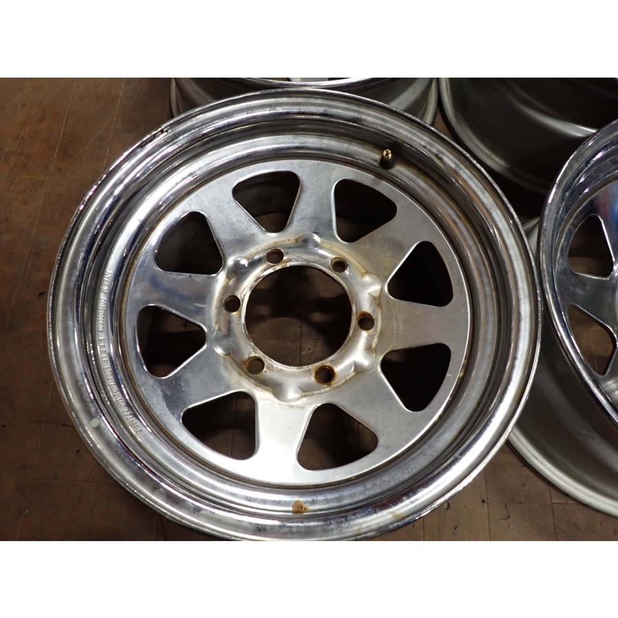 日産サファリ y60 純正スチールメッキホイール　15インチ　5本セット 日産サファリ y60 純正スチールメッキホイール 15インチ 5本セット