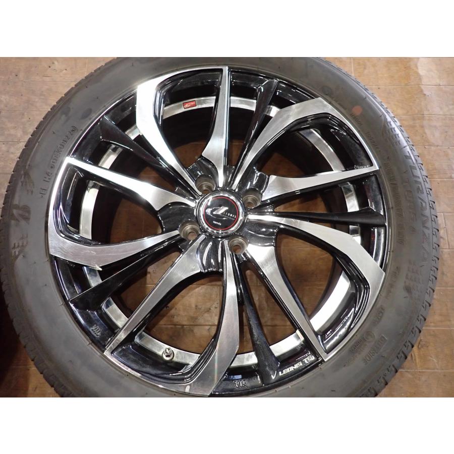 A4566 レオニスFS タイヤ付き4本SET 17インチ 205/50R17 ブリジストン トランザT005A 21年製 オーラ等に BRIDGESTONE（ブリヂストン） 205/50R17 89V T005A トランザ ニッサン