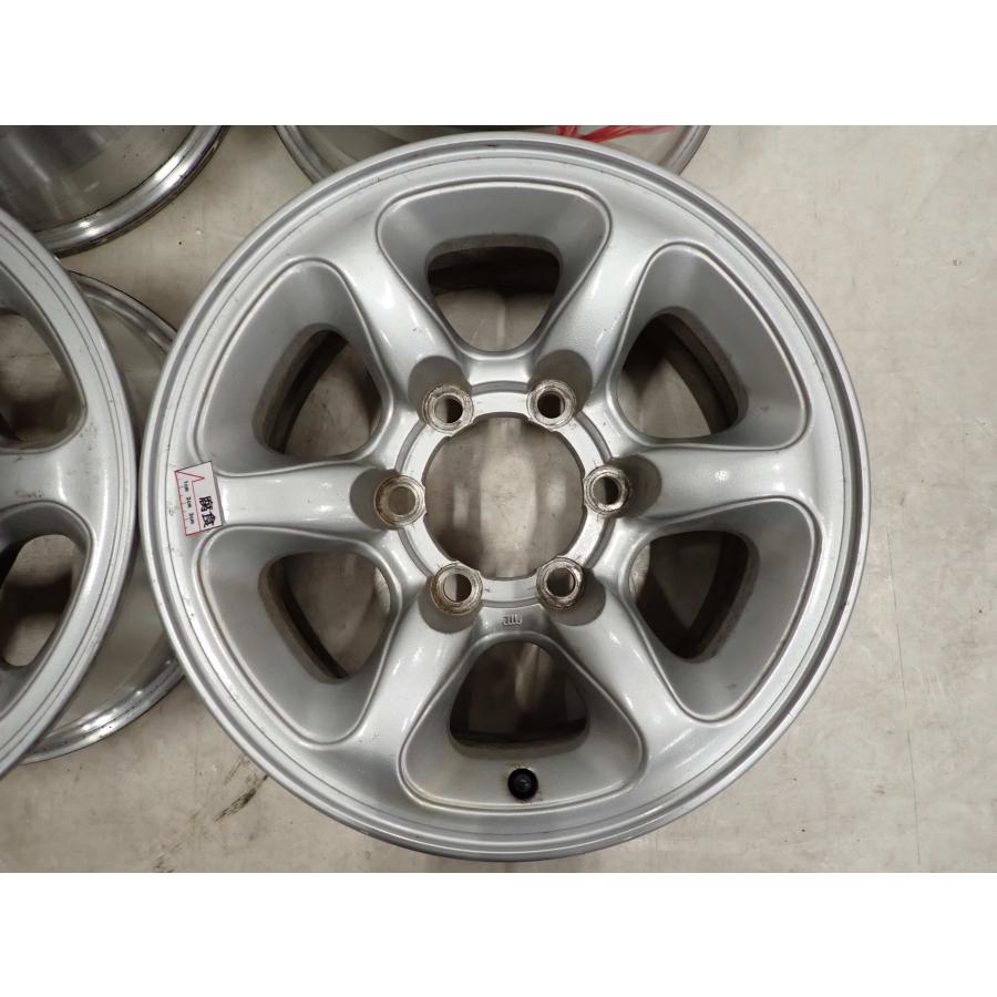 4本SET 会社宛 送料無料 15×7J 三菱 パジェロ 純正 アルミホイール 6穴 