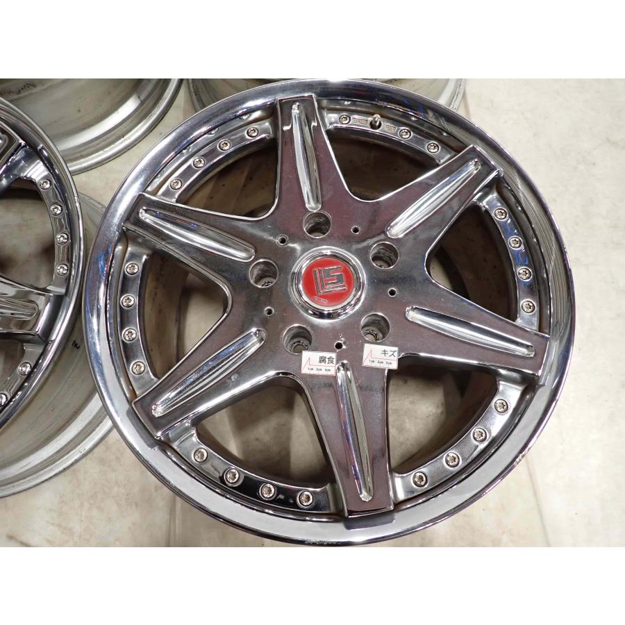 4本SET 会社宛 送料無料 20×9.5J WORK LS406 アルミ 5穴 PCD 150mm +50