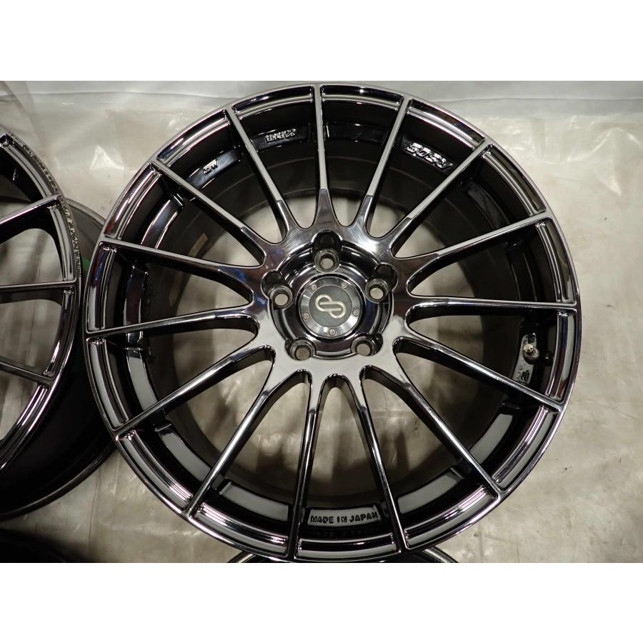 エンケイ RS05 18インチ ホイール 4本セット 4本SET 会社宛 送料無料 18×8J ENKEI エンケイ RS05 メッキ アルミ 5穴