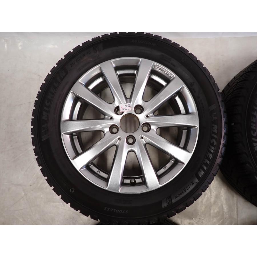 冬4本SET 会社宛 送料無料 215/55R16×6.5J 97H ミシュラン X-ICE SNOW 