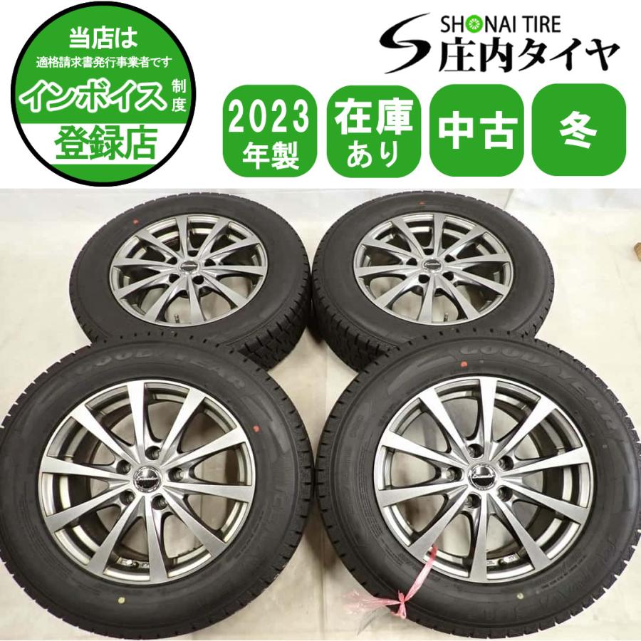 冬4本SET 会社宛送料無料 215/65R16×6.5J 98Q グッドイヤー アイスナビ 