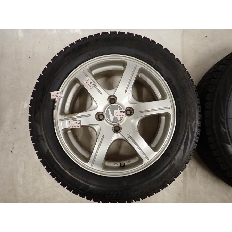 冬4本SET 会社宛 送料無料 175/65R15×6J 84Q ブリヂストン ブリザック
