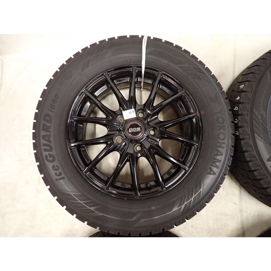 冬4本 会社宛 送料無料 195/65R15×6J 91Q ヨコハマ アイスガード IG60 