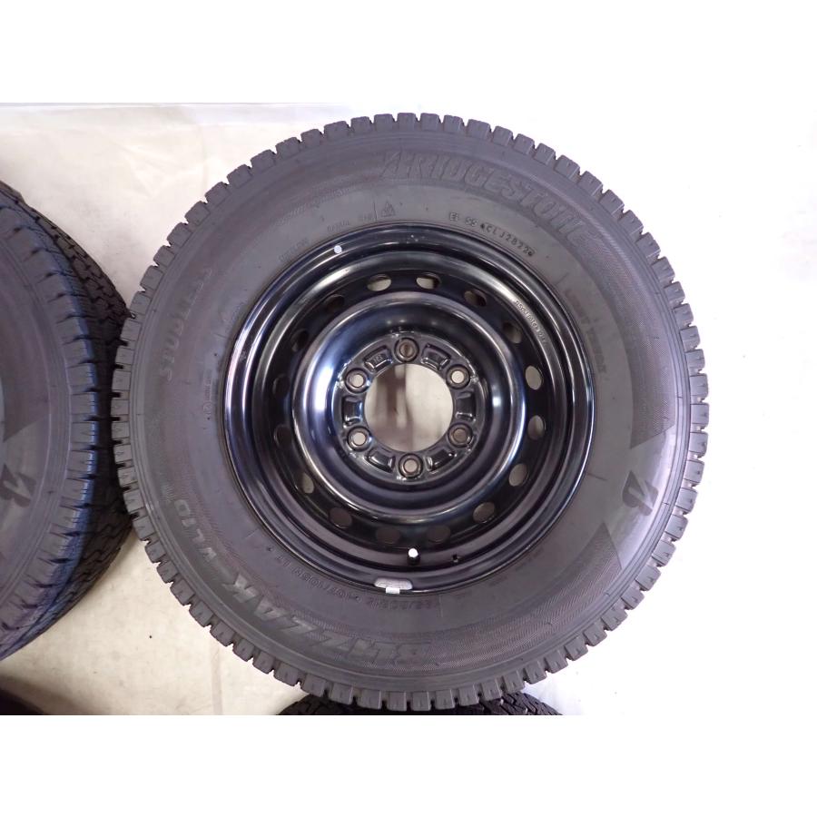 冬4本SET 会社宛 送料無料 195/80R15×6J 107/105 LT ブリヂストン BS
