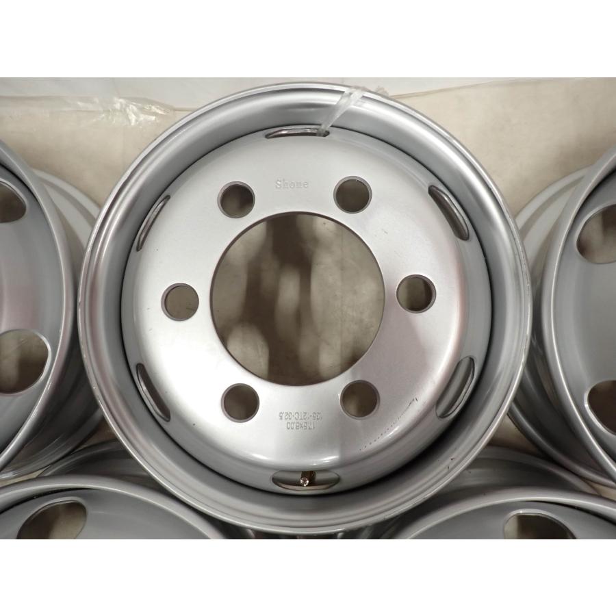 6本SET 会社宛 送料無料 17.5×6.00J SHONE トラック スチールホイール 