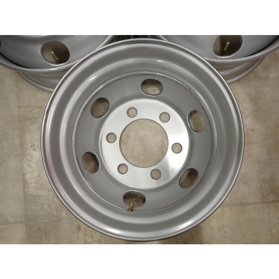 【新車外し】6本セット スチールホイール トラック 夏 冬の履き替えやスペアー用などに 17.5×6.00 オフセット+135 PCD222.25/6穴 ハブ径164mm 6本SET 会社宛 送料無料 17.5×6.00J SHONE トラック スチールホイール