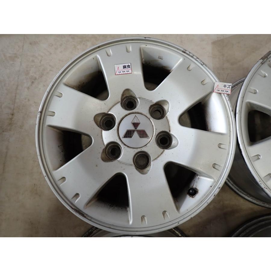 4本SET 会社宛 送料無料 16×7J 三菱 パジェロ V73W 純正 アルミ 