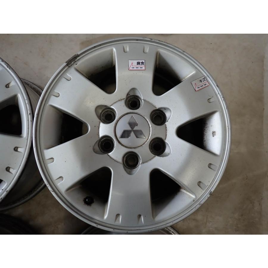 4本SET 会社宛 送料無料 16×7J 三菱 パジェロ V73W 純正 アルミ