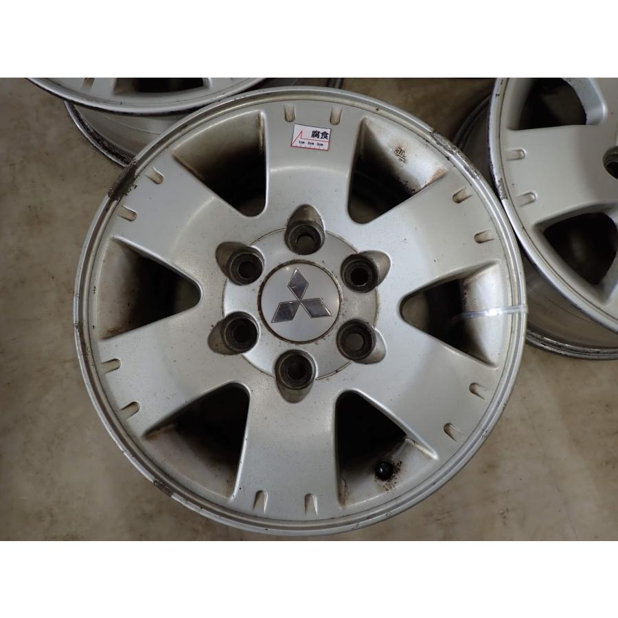 4本SET 会社宛 送料無料 16×7J 三菱 パジェロ V73W 純正 アルミ