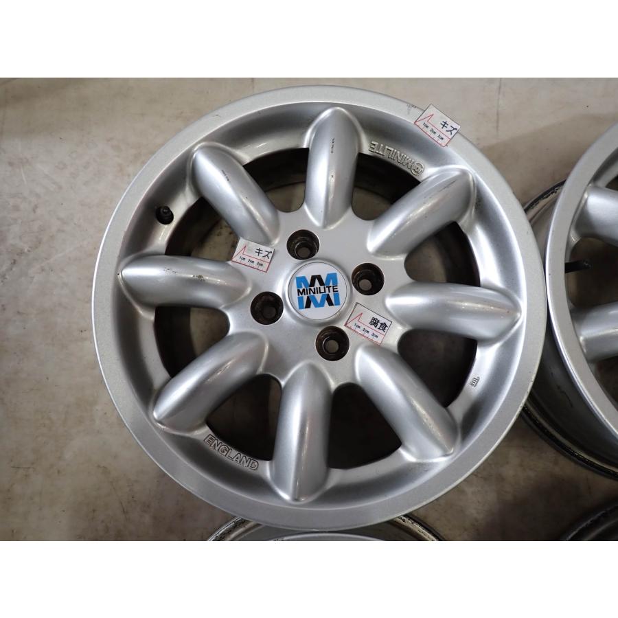4本SET 会社宛 送料無料 15×6J MINILITE ミニライト アルミ 4穴 PCD
