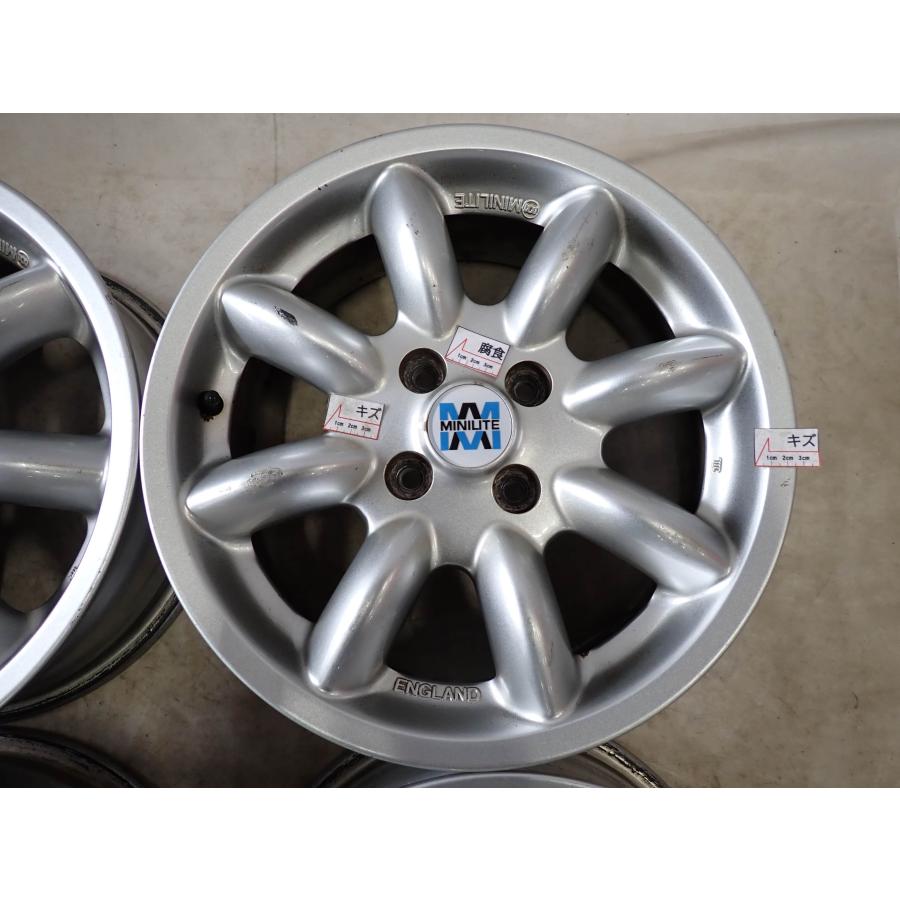4本SET 会社宛 送料無料 15×6J MINILITE ミニライト アルミ 4穴 PCD