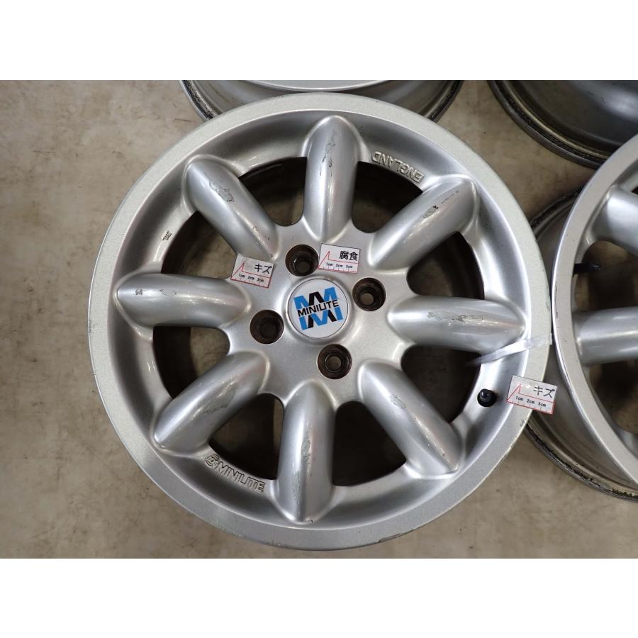 4本SET 会社宛 送料無料 15×6J MINILITE ミニライト アルミ 4穴 PCD