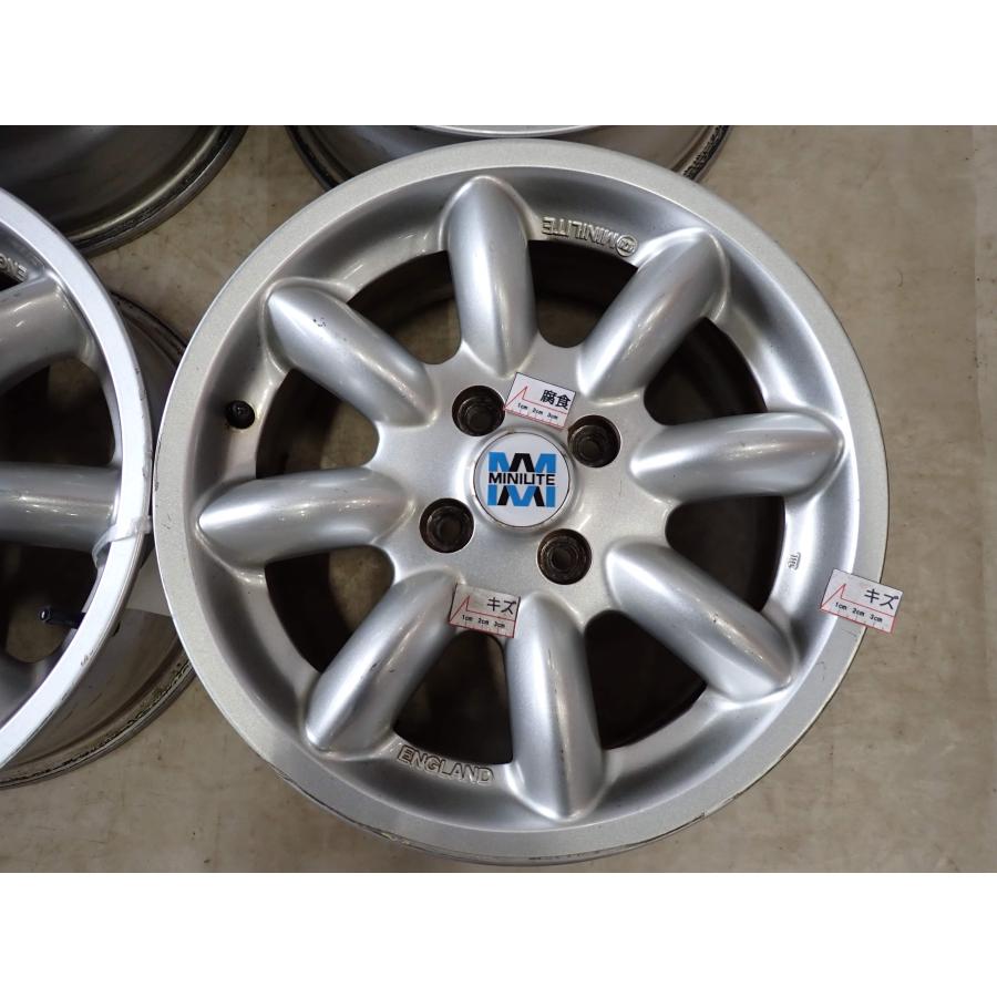 4本SET 会社宛 送料無料 15×6J MINILITE ミニライト アルミ 4穴 PCD