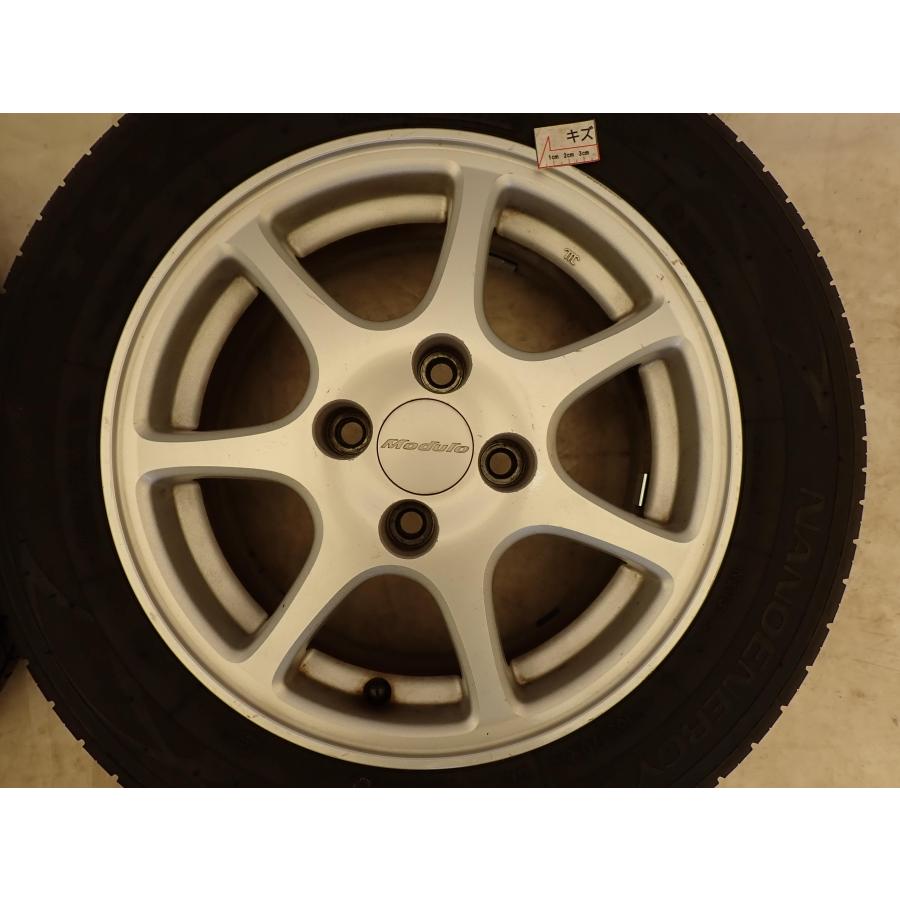 夏4本SET 会社宛 送料無料 165/70R14×5.5J 81S トーヨー ナノエナジー3+ 2020年製 アルミ アクア ヴィッツ パッソ マーチ デミオ NO,F5338の画像