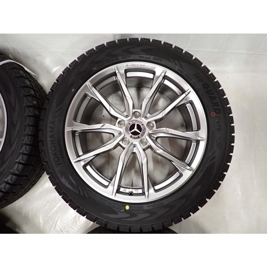 冬4本新品 2023年製 4本SET 会社宛 送料無料 255/50R19×8J 107Q ヨコハマ アイスガード G075 EUROTECH アルミ ベンツ Aクラス B NO,F5492の画像