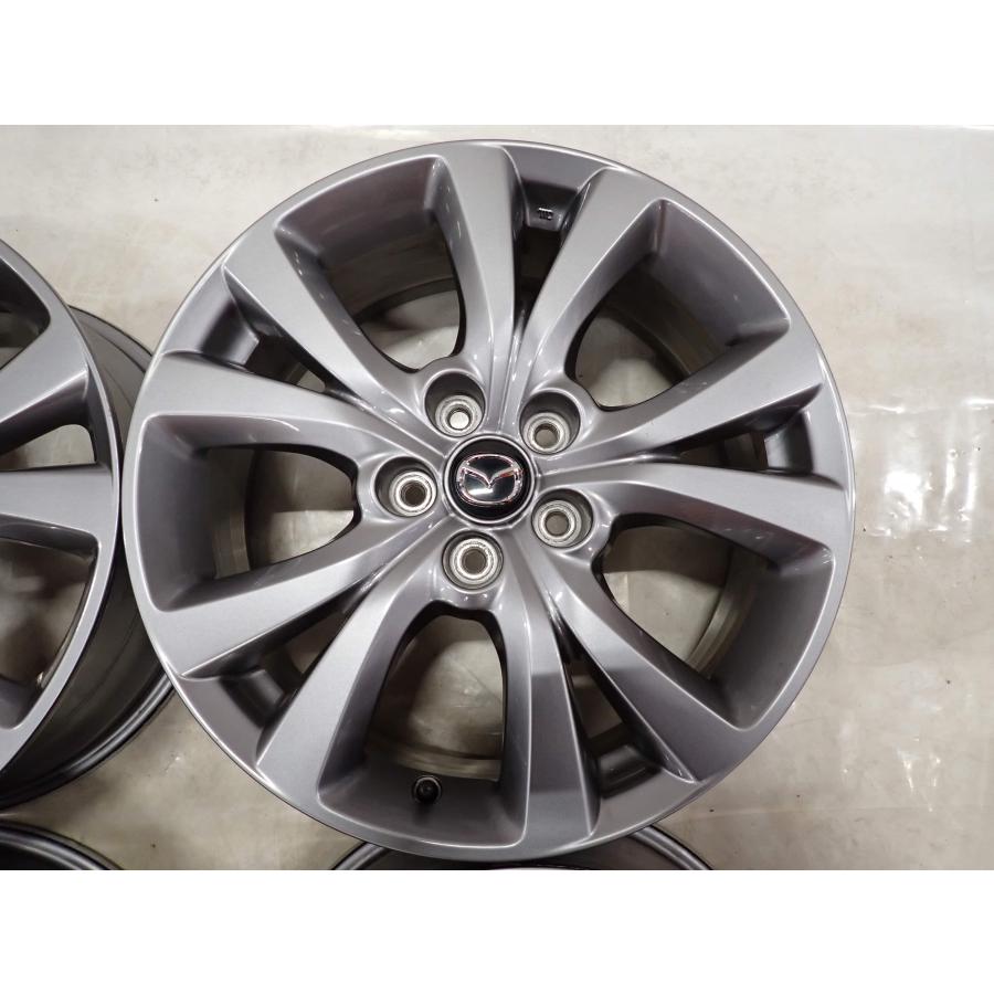 MAZDA3 純正ホイール4本 グレー 4本SET 会社宛 送料無料 18×7J マツダ 純正 アルミホイール 5穴 PCD114