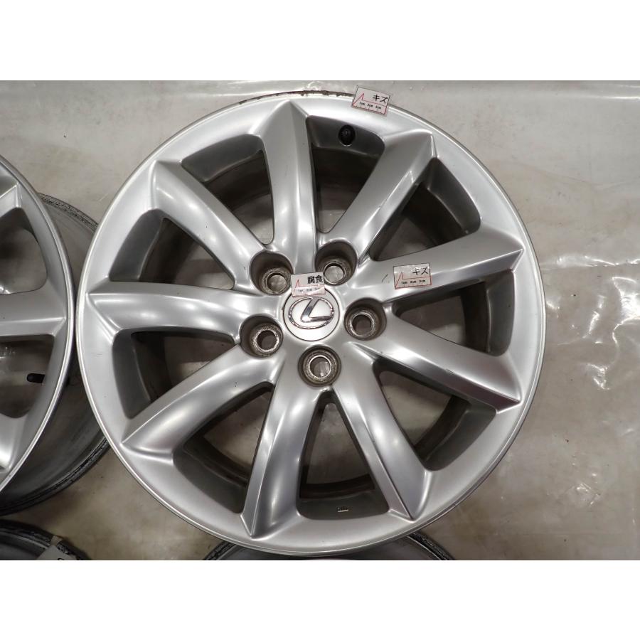 4本SET 会社宛 送料無料 18×7.5J レクサス 純正 アルミホイール 5穴