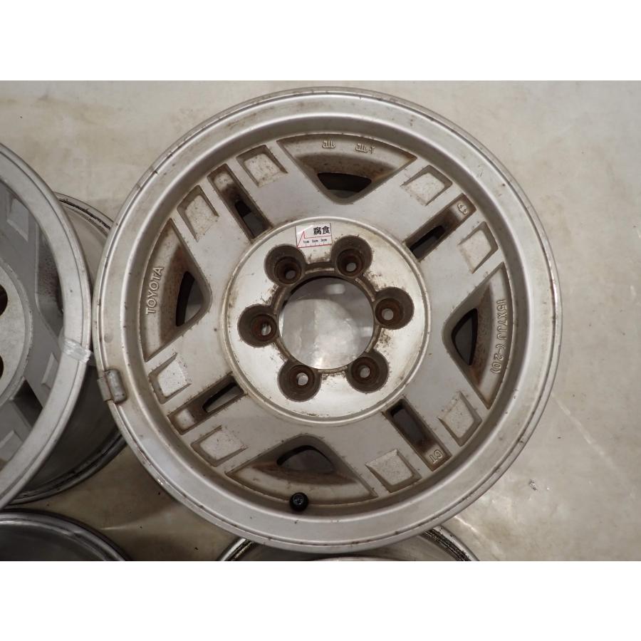 4本SET 会社宛 送料無料 15×7J トヨタ 78系 プラド 純正 アルミ 6穴