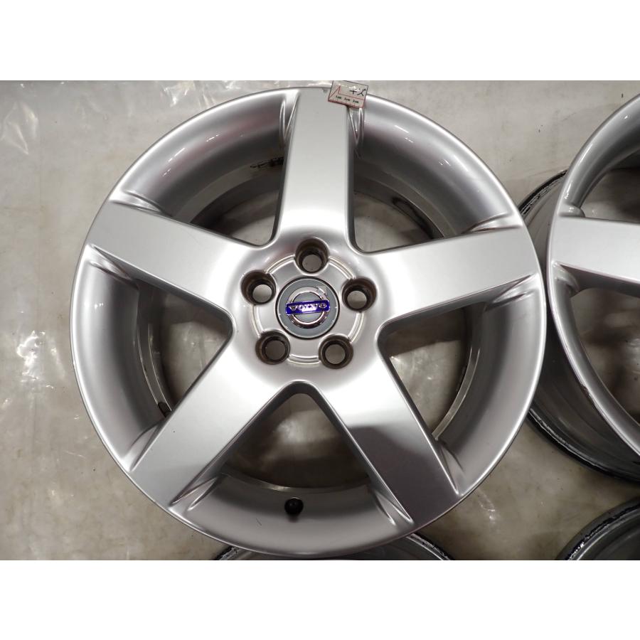 4本SET 会社宛 送料無料 17×7J ボルボ 純正 アルミホイール 5穴