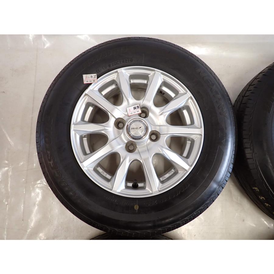 夏4本SET 会社宛 送料無料 155/80R13×5J 79S ブリヂストン BS ECOPIA 