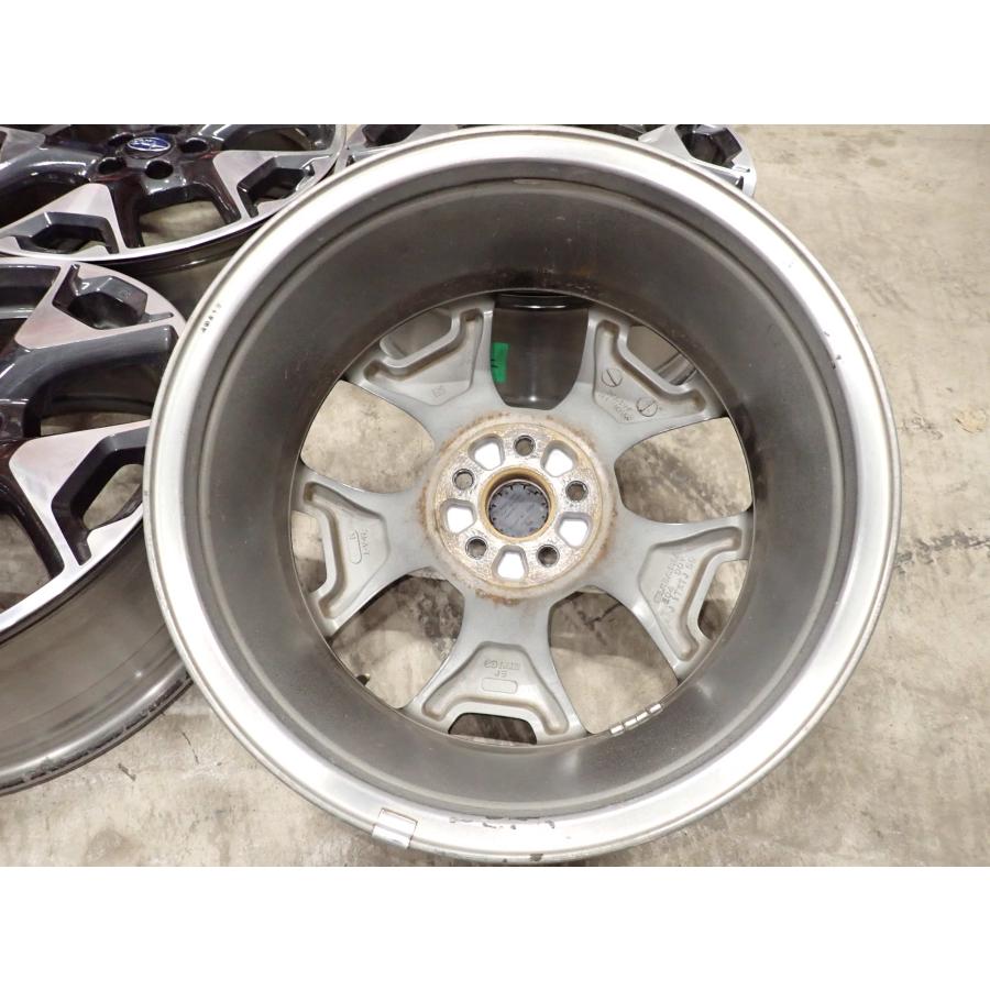 4本SET 会社宛 送料無料 17×7J スバル XV 純正 アルミ 5穴 PCD 100mm +55 ハブ径56mm XV フォレスター 店頭交換OK ノーマル戻し NO,F5906の画像