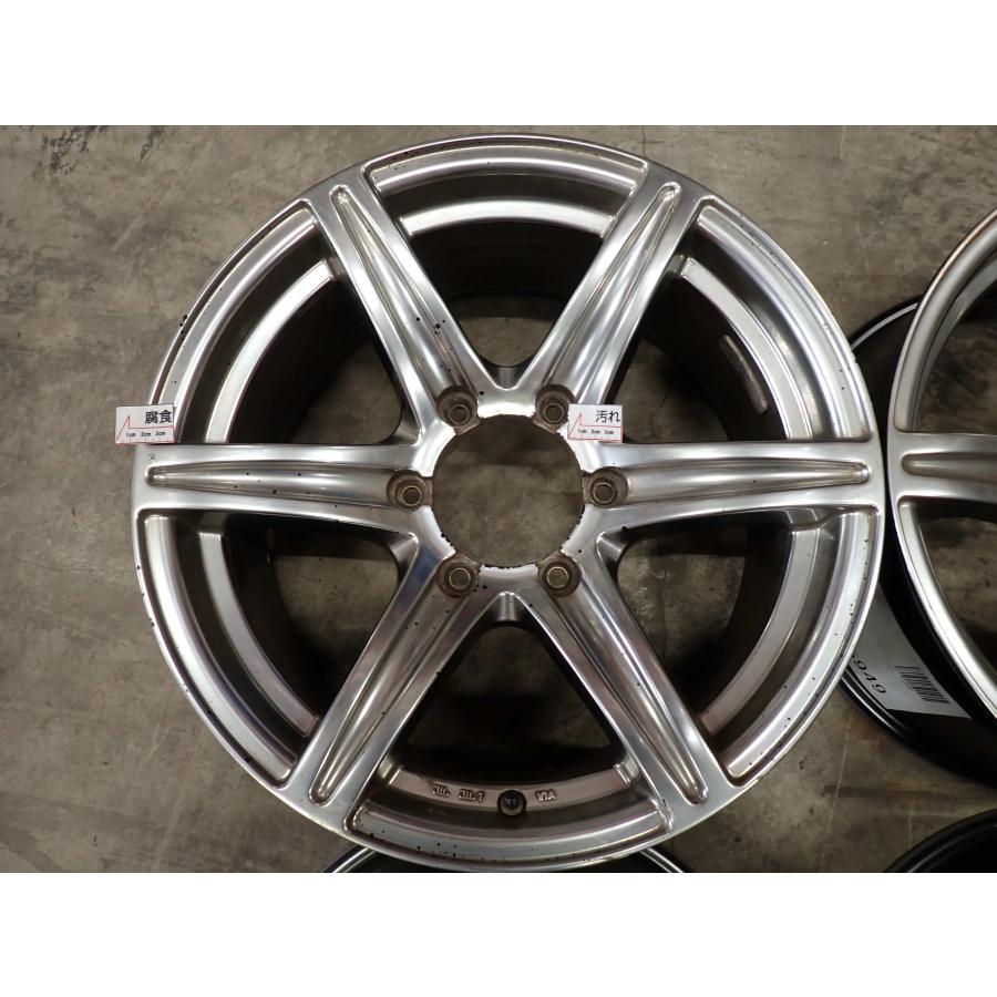 4本SET 会社宛 送料無料 17×7.5J アーバンスポーツ アルミホイール 6穴 PCD139.7mm +25 ハブ径110mm ランクル プラド 150 特価 NO,F5949の画像