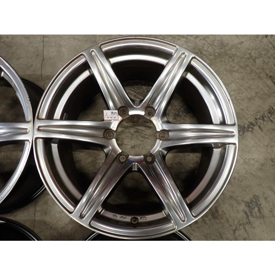 4本SET 会社宛 送料無料 17×7.5J アーバンスポーツ アルミホイール 6穴 PCD139.7mm +25 ハブ径110mm ランクル プラド 150 特価 NO,F5949の画像