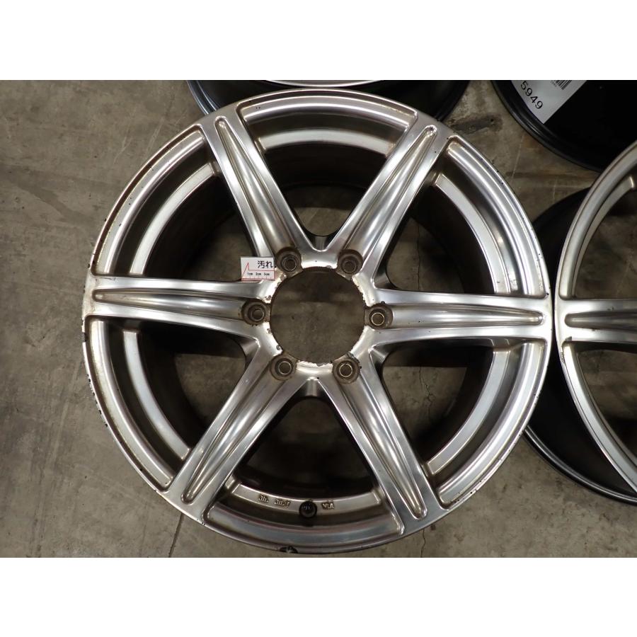 4本SET 会社宛 送料無料 17×7.5J アーバンスポーツ アルミホイール 6穴 PCD139.7mm +25 ハブ径110mm ランクル プラド 150 特価 NO,F5949の画像