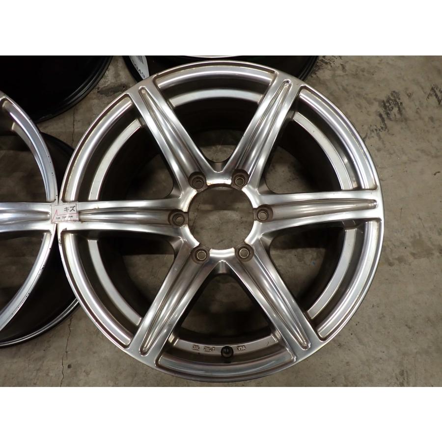 4本SET 会社宛 送料無料 17×7.5J アーバンスポーツ アルミホイール 6穴 PCD139.7mm +25 ハブ径110mm ランクル プラド 150 特価 NO,F5949の画像