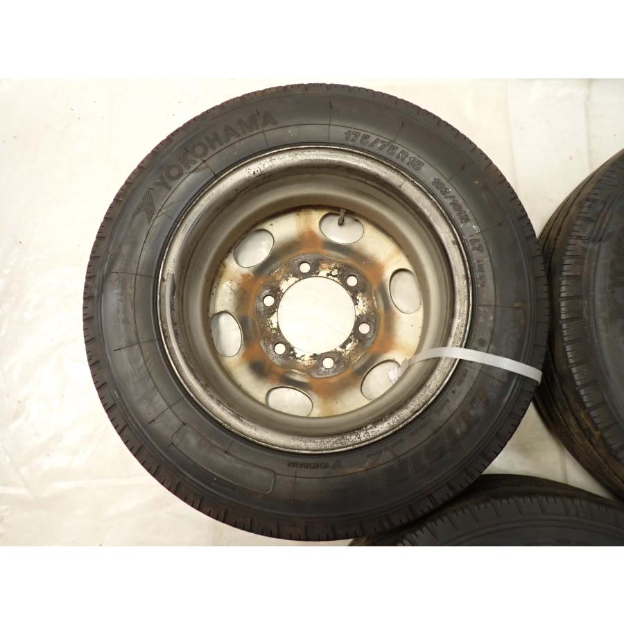 スチール付き 夏 6本SET 会社宛 送料無料 175/75R15×5.5 103/101 LT 