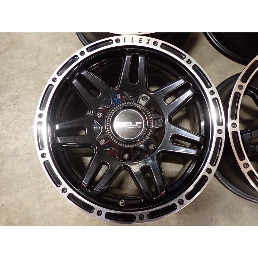 4本SET 会社宛 送料無料 16×6.5J FLEX DELF D04 アルミ 6穴 PCD 139.7