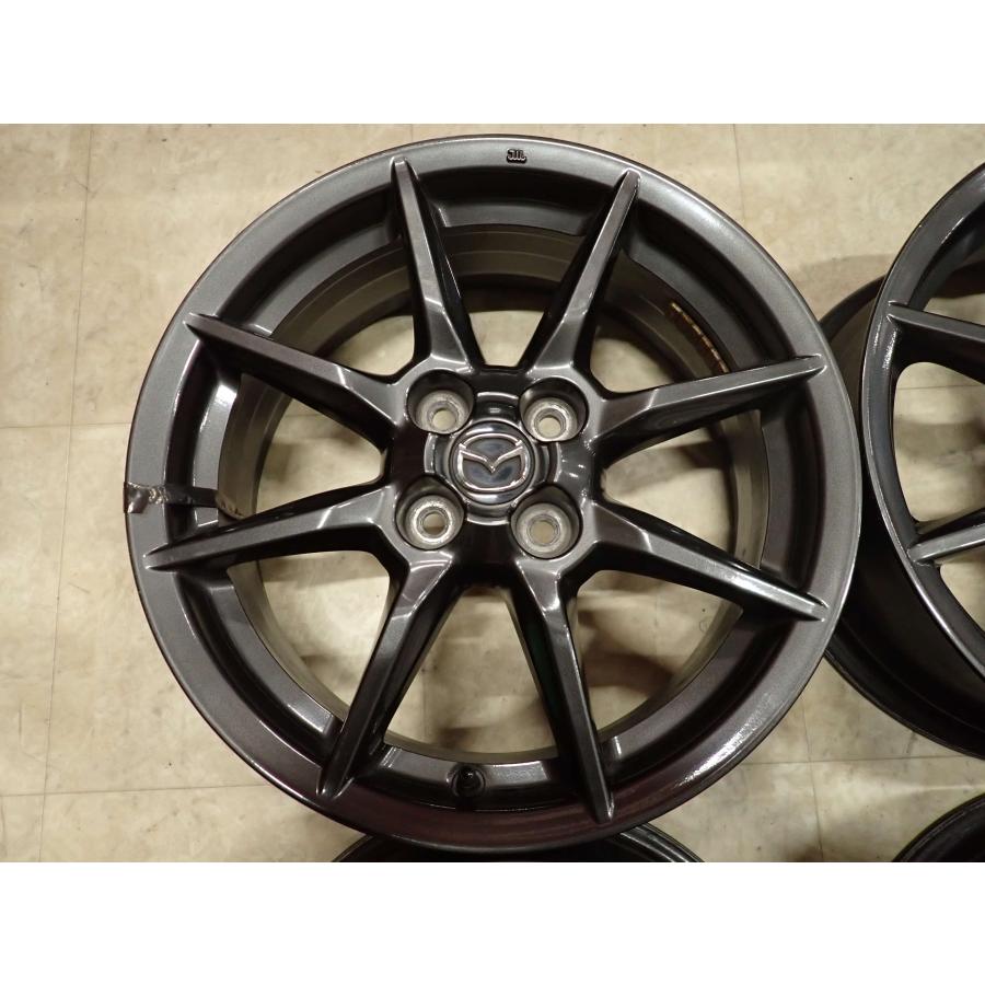 4本SET 会社宛 送料無料 16×6.5J マツダ 純正 アルミ ホイール 4穴 PCD100mm +45 ハブ径54mm NDロードスター ノーマル戻し 特価 NO,F6315の画像