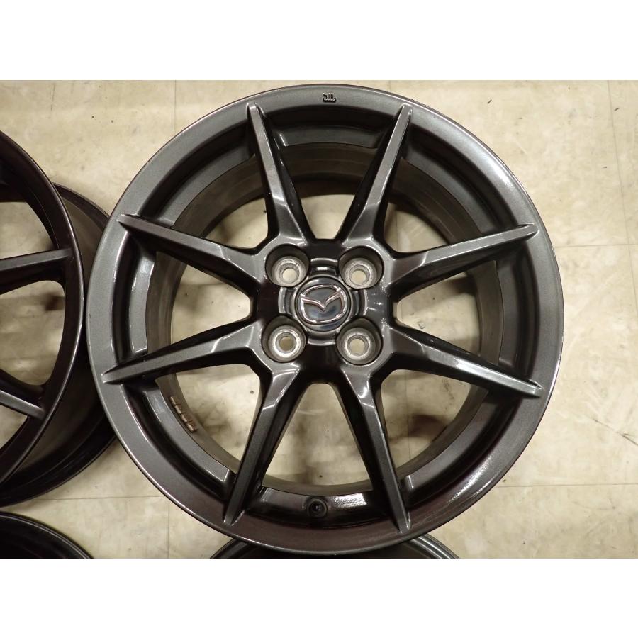 4本SET 会社宛 送料無料 16×6.5J マツダ 純正 アルミ ホイール 4穴 PCD100mm +45 ハブ径54mm NDロードスター ノーマル戻し 特価 NO,F6315の画像