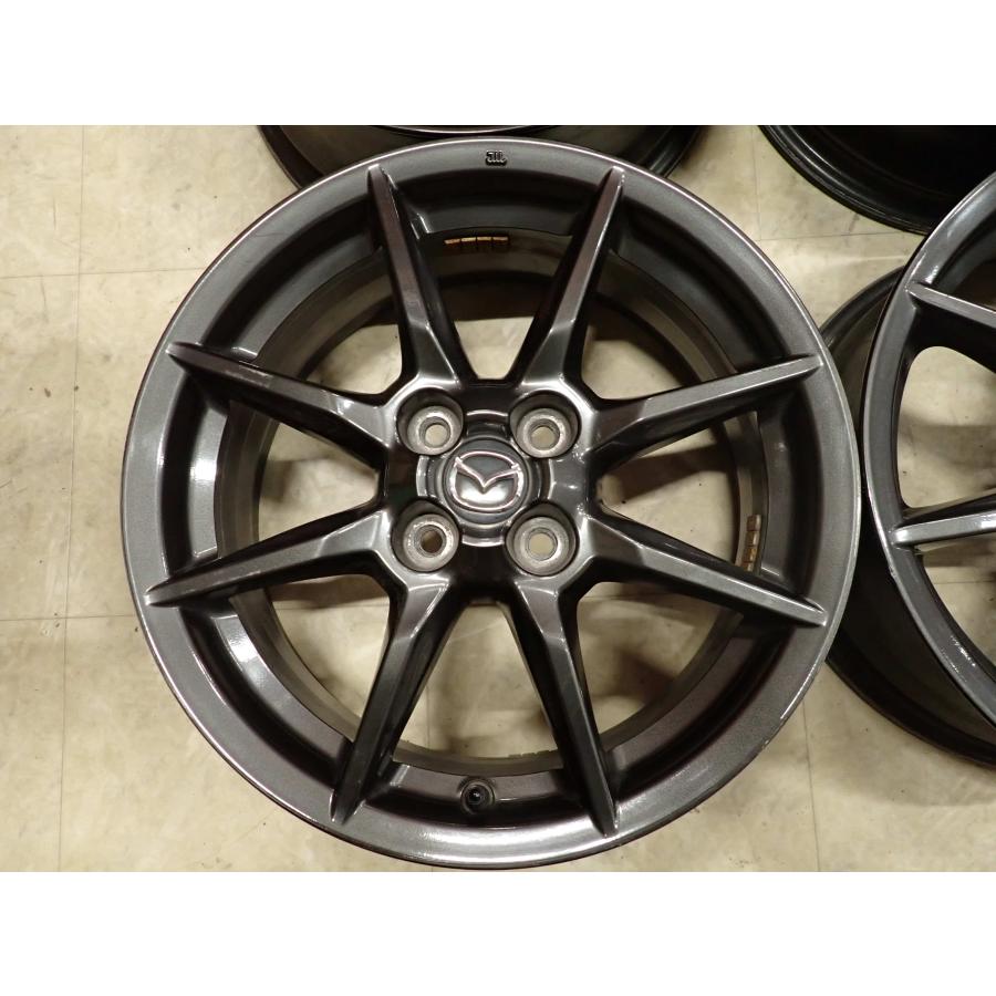 4本SET 会社宛 送料無料 16×6.5J マツダ 純正 アルミ ホイール 4穴 PCD100mm +45 ハブ径54mm NDロードスター ノーマル戻し 特価 NO,F6315の画像