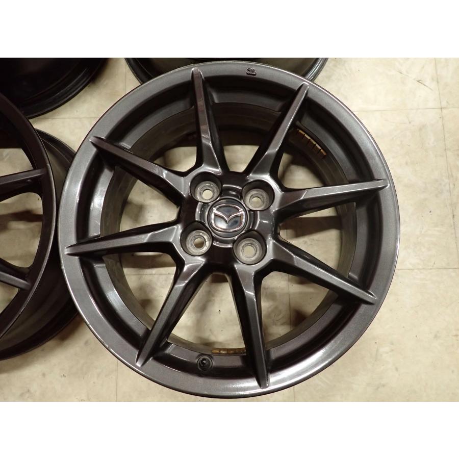 4本SET 会社宛 送料無料 16×6.5J マツダ 純正 アルミ ホイール 4穴 PCD100mm +45 ハブ径54mm NDロードスター ノーマル戻し 特価 NO,F6315の画像