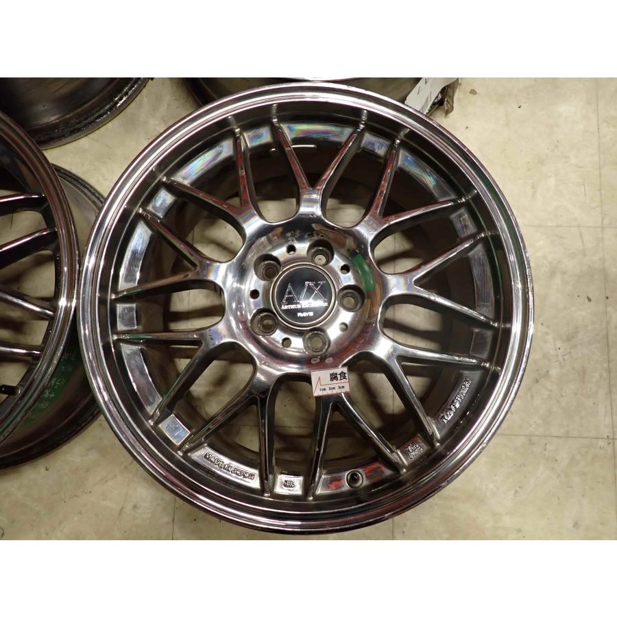 引き取り限定　中古ホイール　RAYS VERSVS 17インチ　７J　５穴　PCD　１１４．３ 4本SET 会社宛送料無料 17×7J RAYS VERSUS アルミ ホイール 5穴 PCD