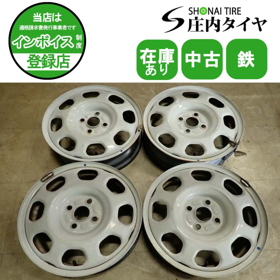 ハスラー　純正　スチールホイール　４本　１５✖４．５Ｊ 4本 中古 SUZUKI スズキ ハスラー 純正 スチールホイール 15