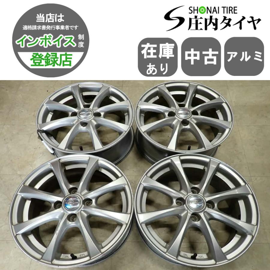 4本SET 会社宛 送料無料 15×6J デザイン アルミ 4穴 PCD 100mm +