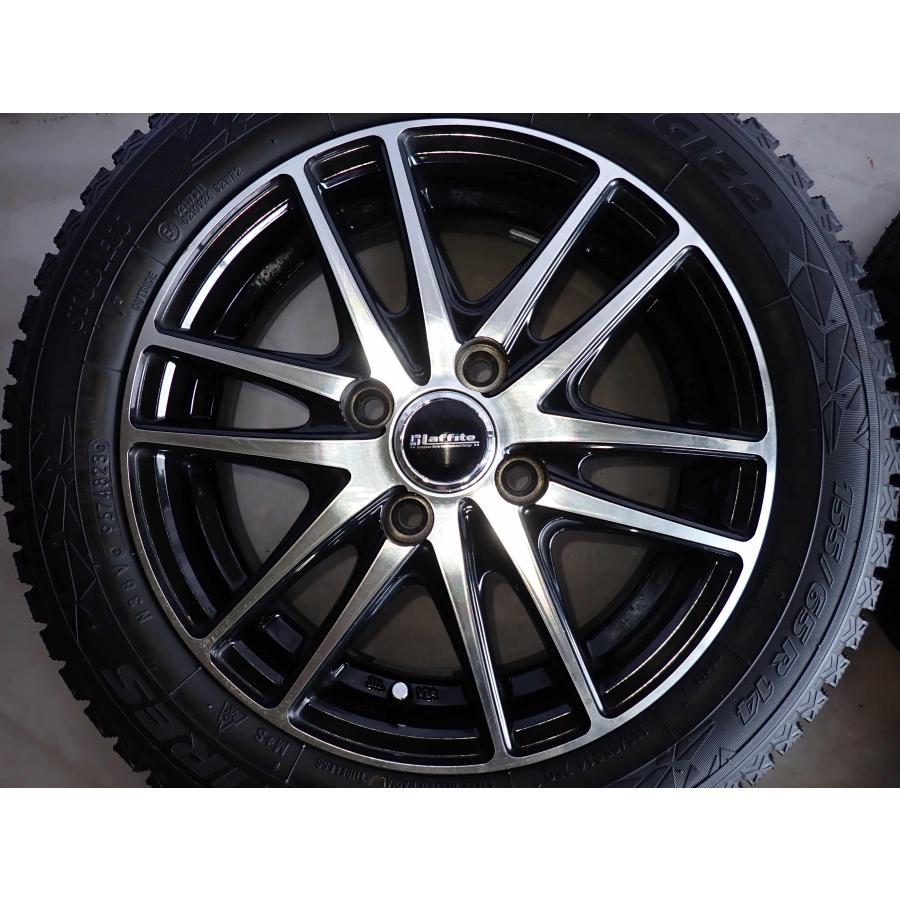 冬4本SET 会社宛送料無料 155/65R14×4.5J 75Q トーヨー オブザーブ
