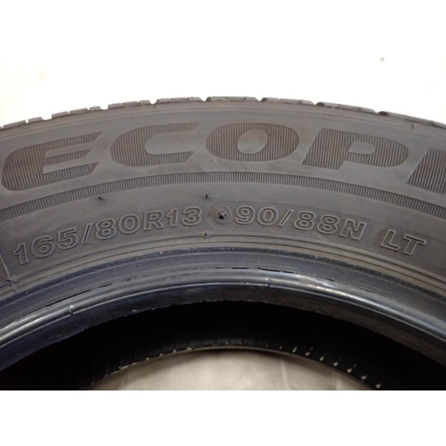 夏4本SET 会社宛 送料無料 165/80R13 90/88 LT ブリヂストン ECOPIA