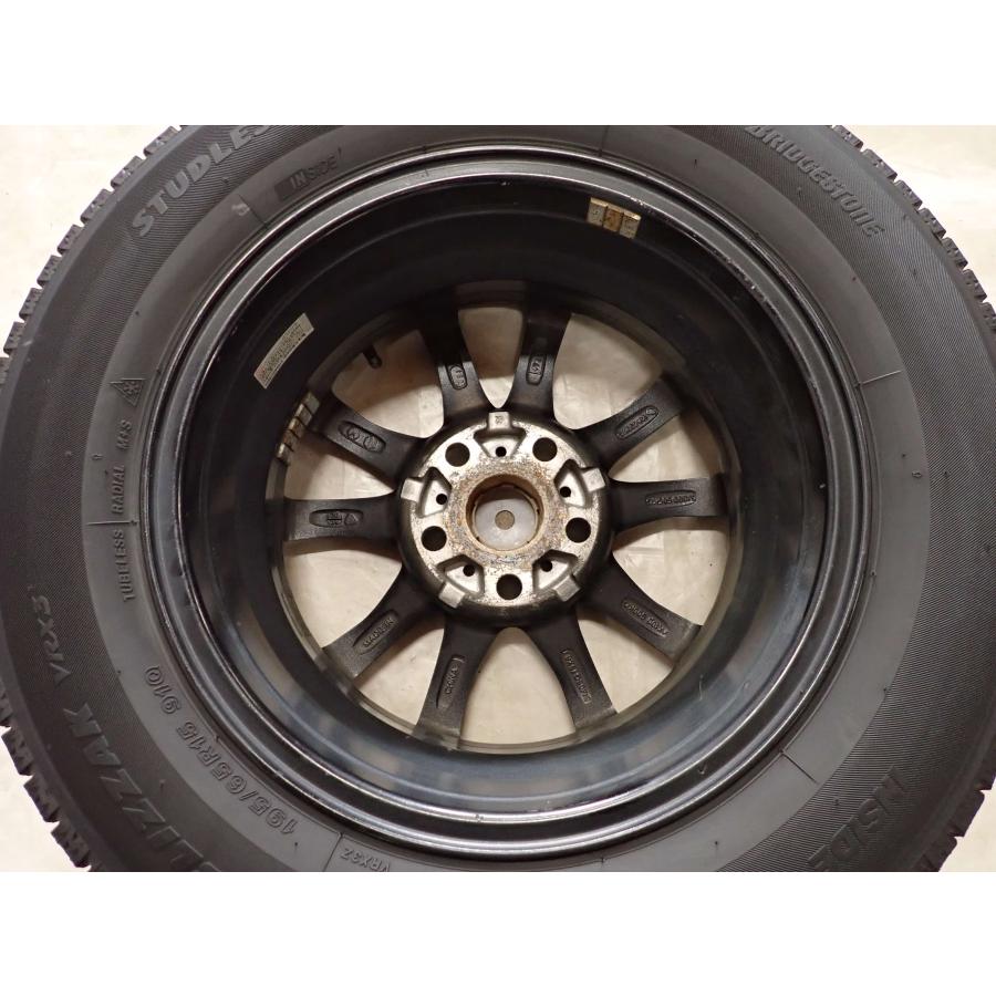 冬4本SET 会社宛 送料無料 195/65R15×6J 91Q ブリヂストン ブリザック 