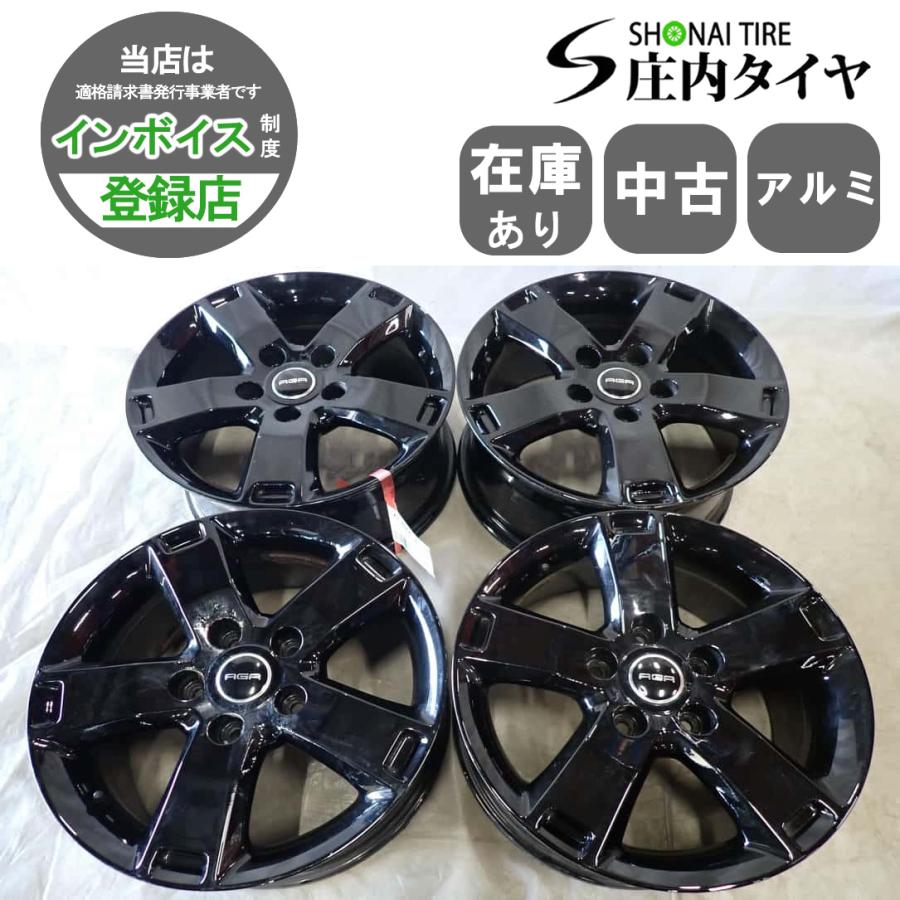 AGAホイール&DUNLOP スタッドレス4本セット 4本SET 会社宛 送料無料 17×7.5J タルガジャパン AGA アルミホイール 5