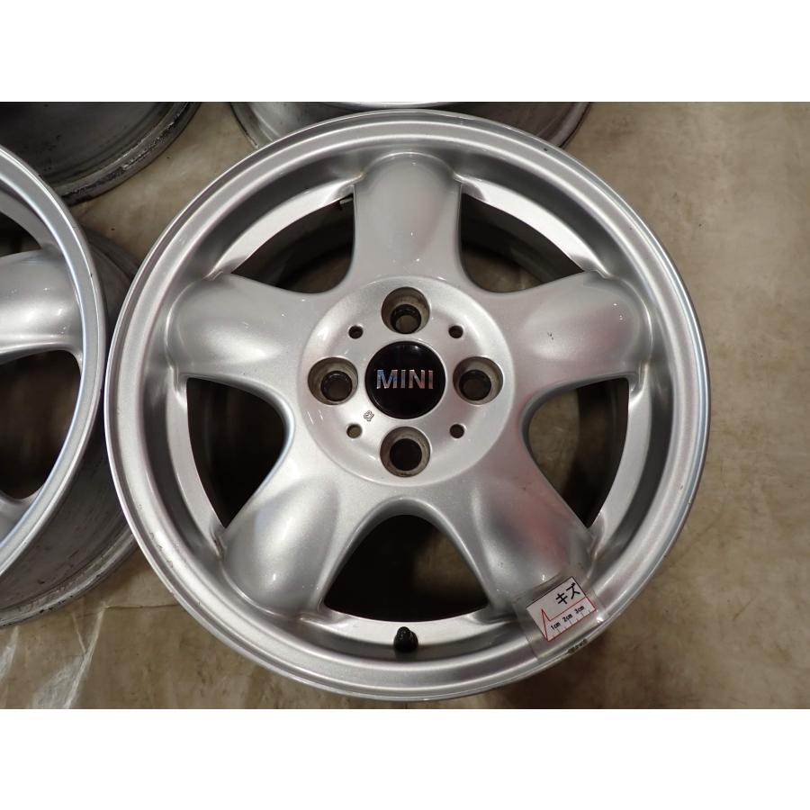 4本SET 会社宛 送料無料 15×5.5J MINI 純正 アルミ 4穴 PCD 100mm +45