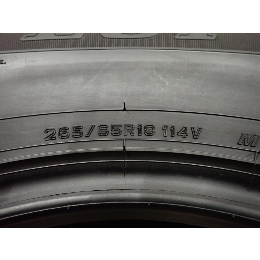 新車外し 夏4本 会社宛 送料無料 265/65R18 114V ダンロップ グラン